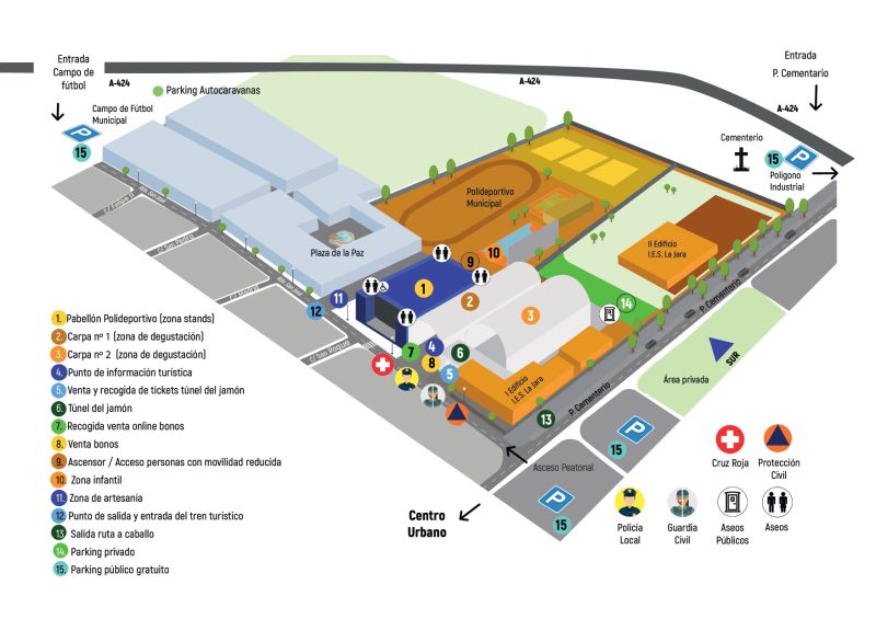 Plano 3D Feria del Jamón 2023
