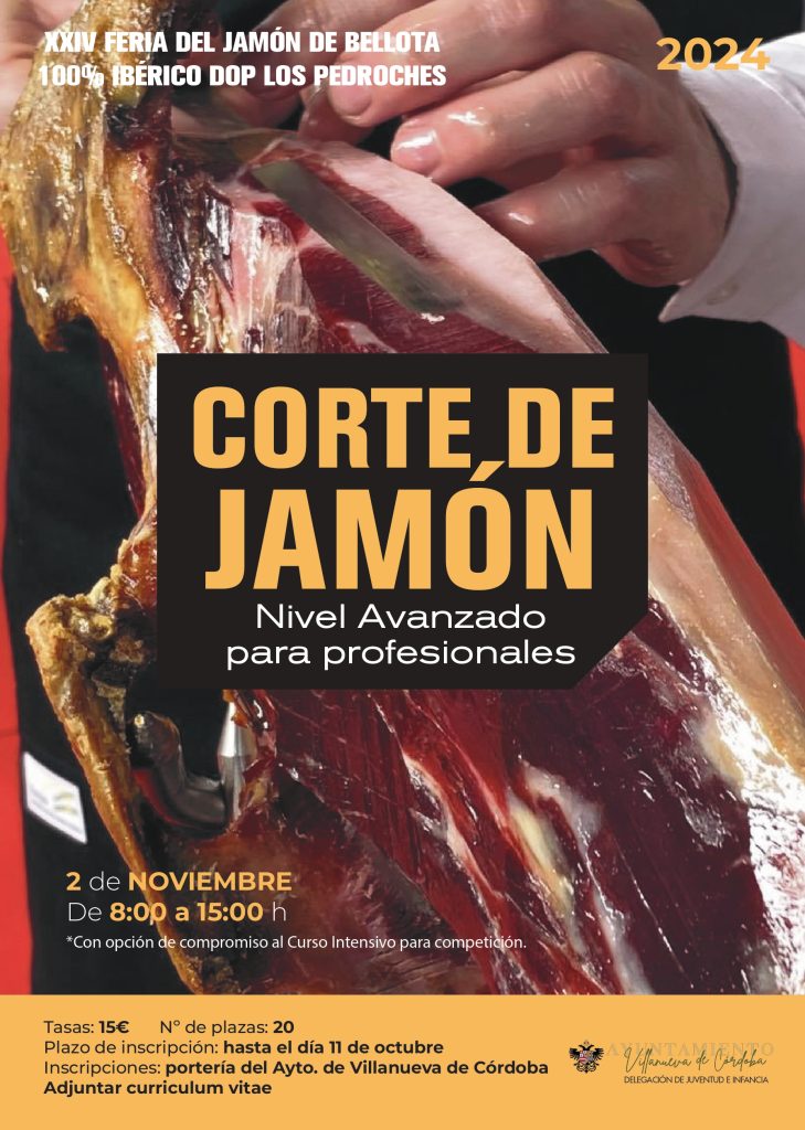 Curso de corte de jamón- Nivel avanzado para profesionales-