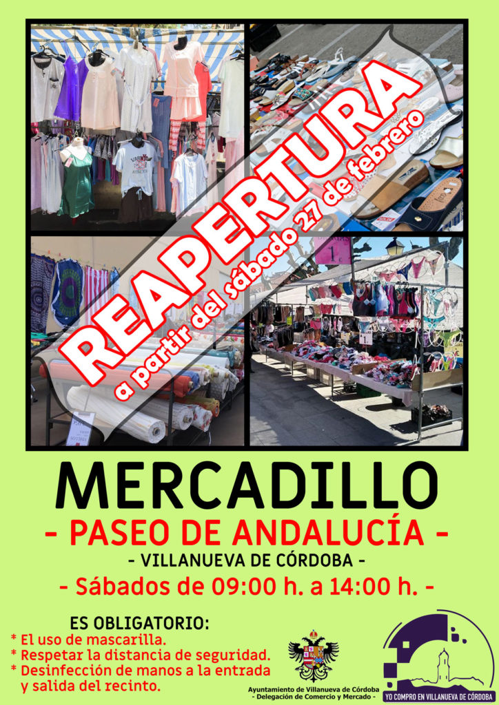 Reapertura Mercadillo en Paseo de Andalucía