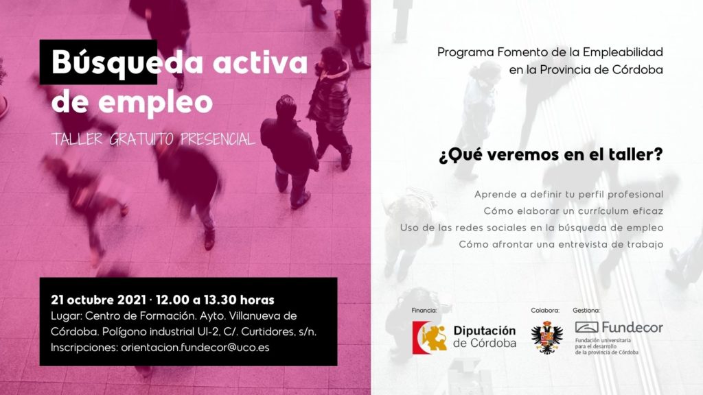 Taller "Búsqueda activa de empleo"