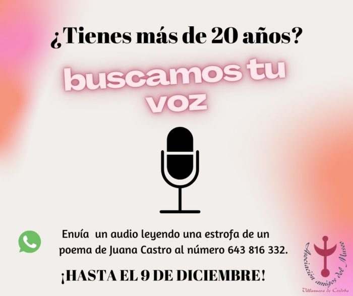 Buscamos tu voz