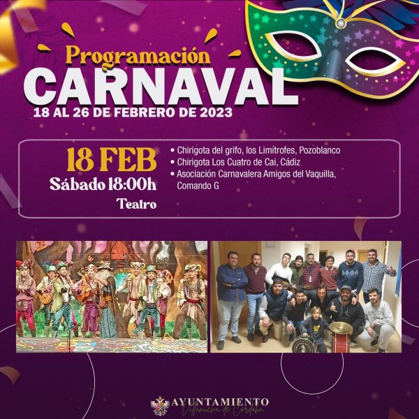 Carnaval 2023 - Programación