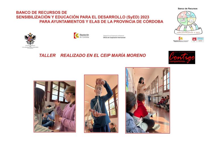 Taller realizado el pasado 12 de enero en el CEIP María Moreno por la ONG Asociación de mujeres inmigrantes "Contigo compartimos"