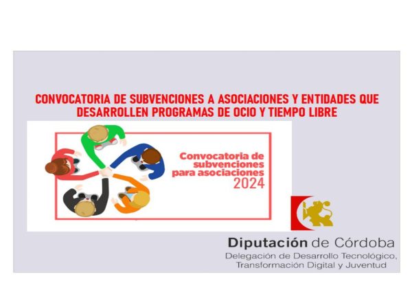 Convocatoria de Ocio y tiempo libre 2024 dirigida a Asociaciones